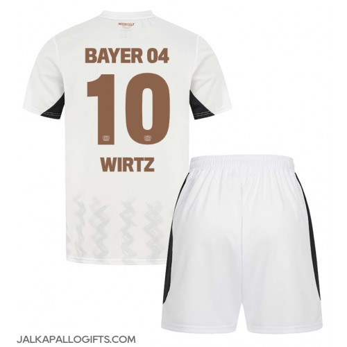 Bayer Leverkusen Florian Wirtz #10 Vieras Peliasu Lasten 2024-25 Lyhythihainen (+ Lyhyet housut)